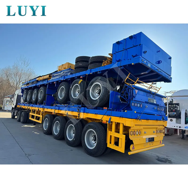 four-axle side tipping semi-trailer