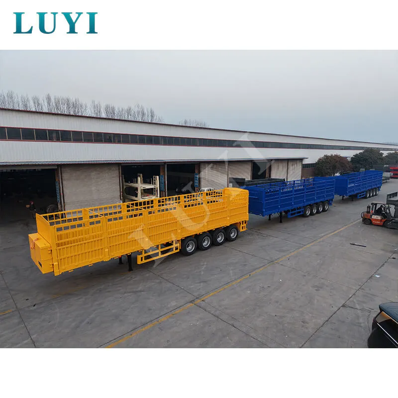 four-axle side tipping semi-trailer