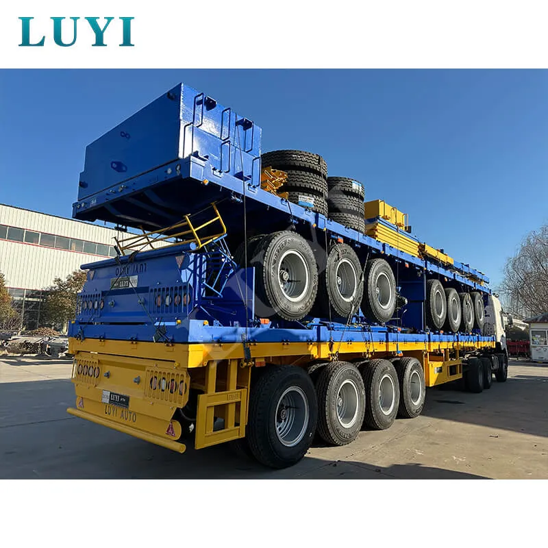 four-axle side tipping semi-trailer