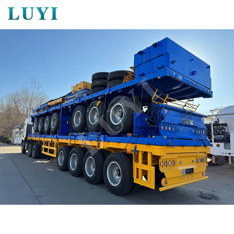 four-axle side tipping semi-trailer