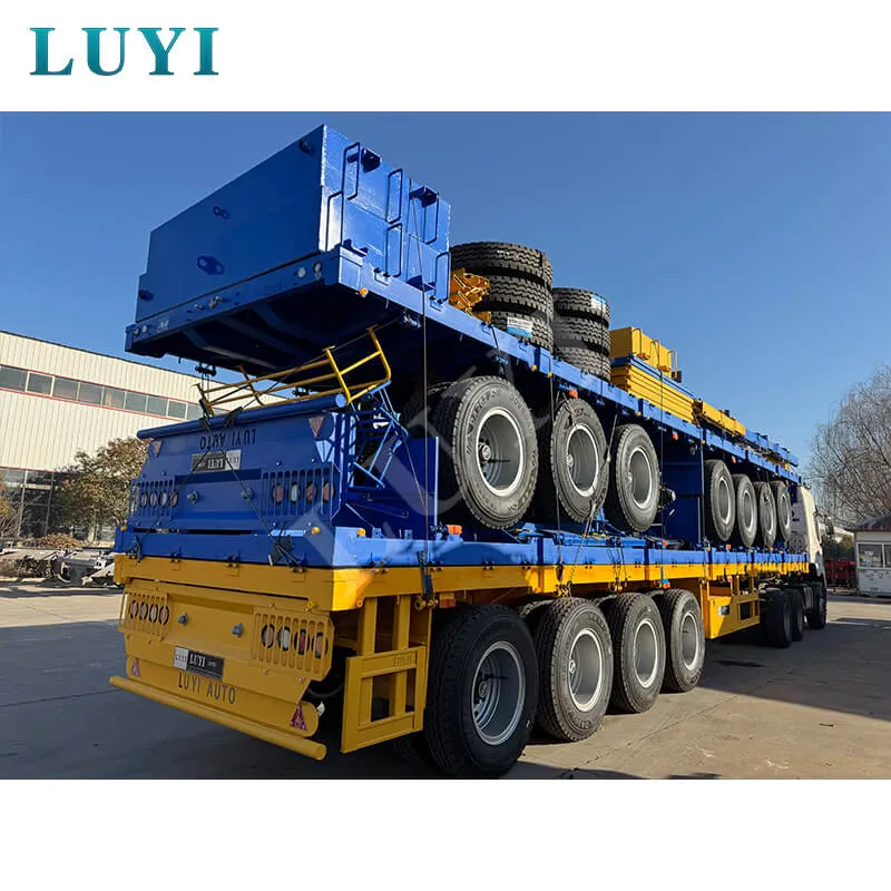 four-axle side tipping semi-trailer