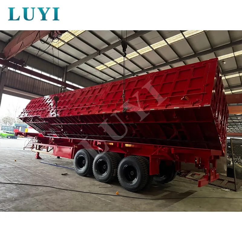 3-axle side tipper semi-trailer