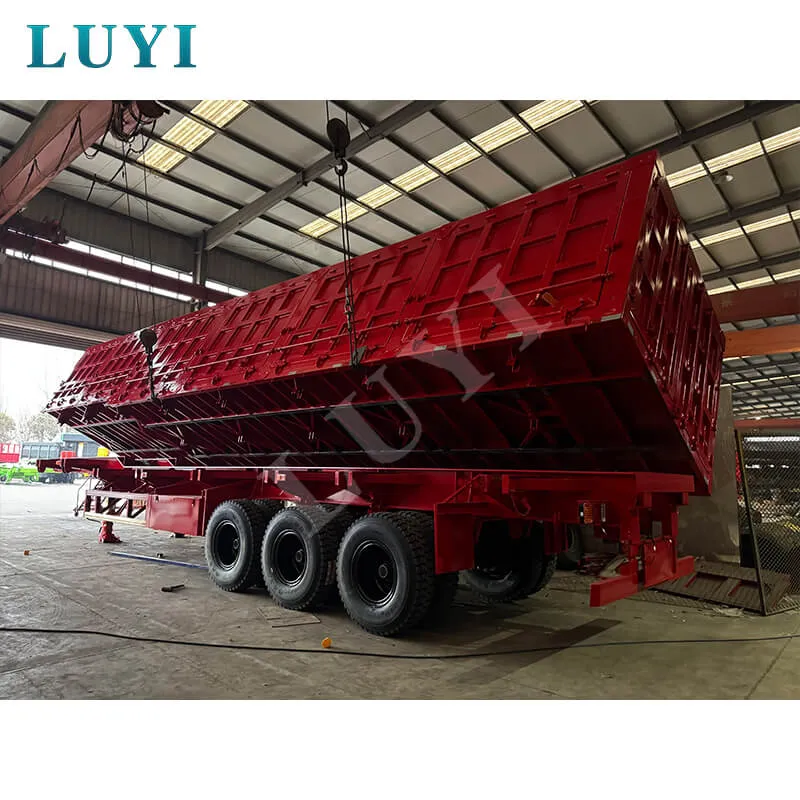 3-axle side tipper semi-trailer