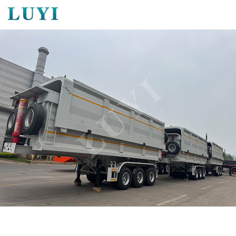 3-axle side tipper semi-trailer