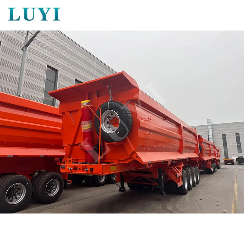 Heavy Duty Tipper Semi Trailer Mineral Ore Transport Solution For Ghana Open Pit Mines