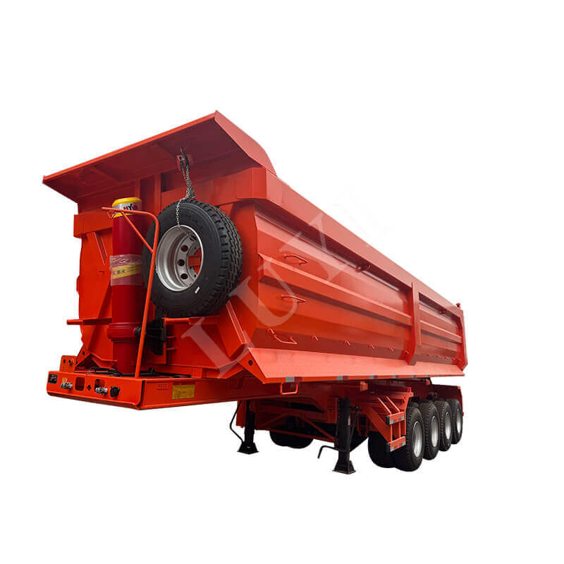 4-axle rear tipper semi-trailer