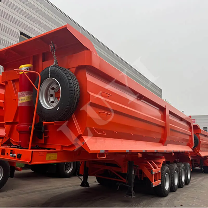 4-axle rear tipper semi-trailer