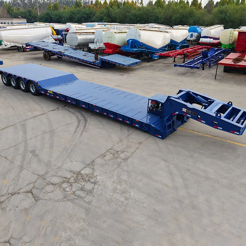4‑axle low‑bed semi‑trailer