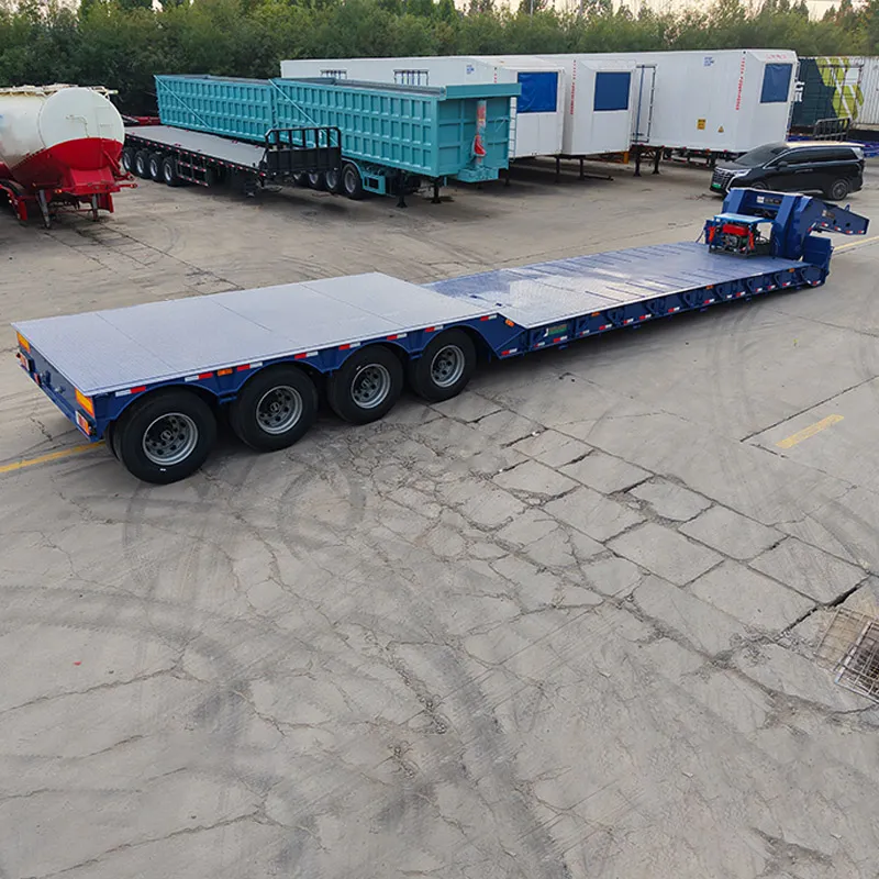 4‑axle low‑bed semi‑trailer