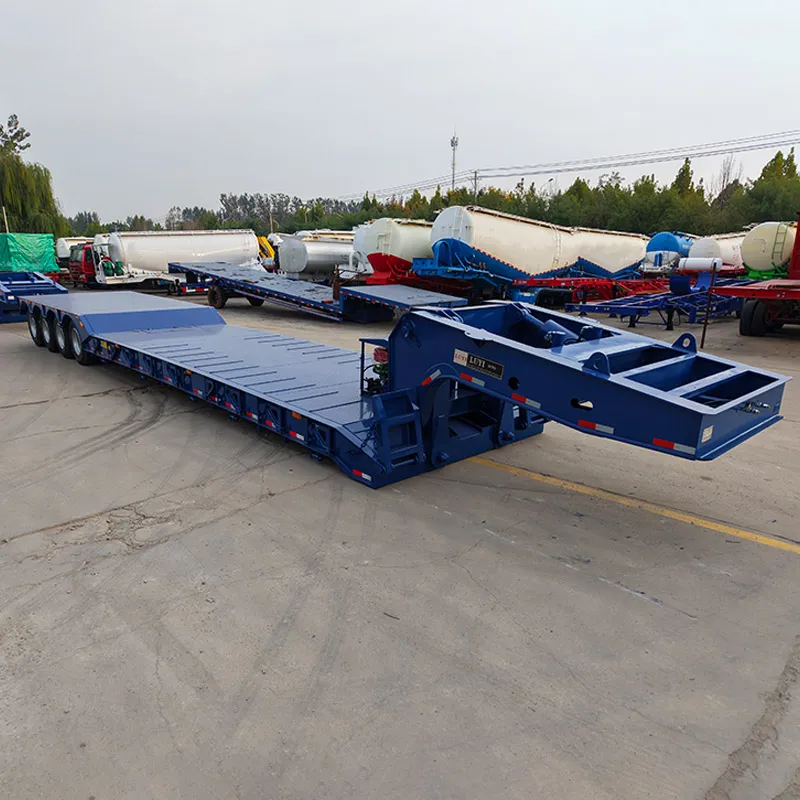 4‑axle low‑bed semi‑trailer