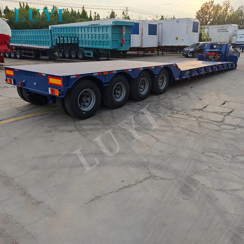 4‑axle low‑bed semi‑trailer