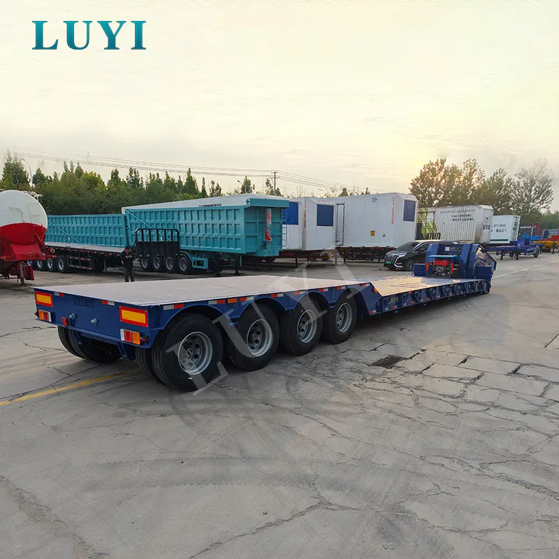 4‑axle low‑bed semi‑trailer