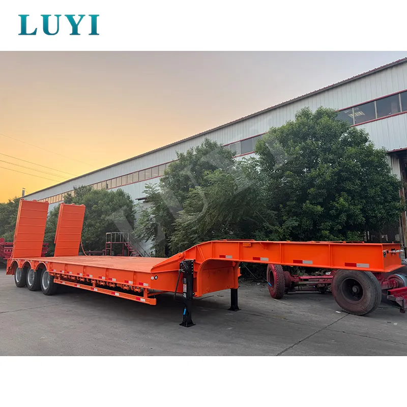 13-metre tri-axle low bed semi-trailer with a 60-ton load capacity