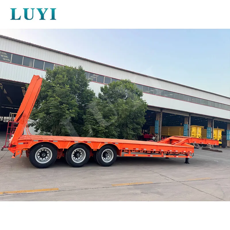 13-metre tri-axle low bed semi-trailer with a 60-ton load capacity