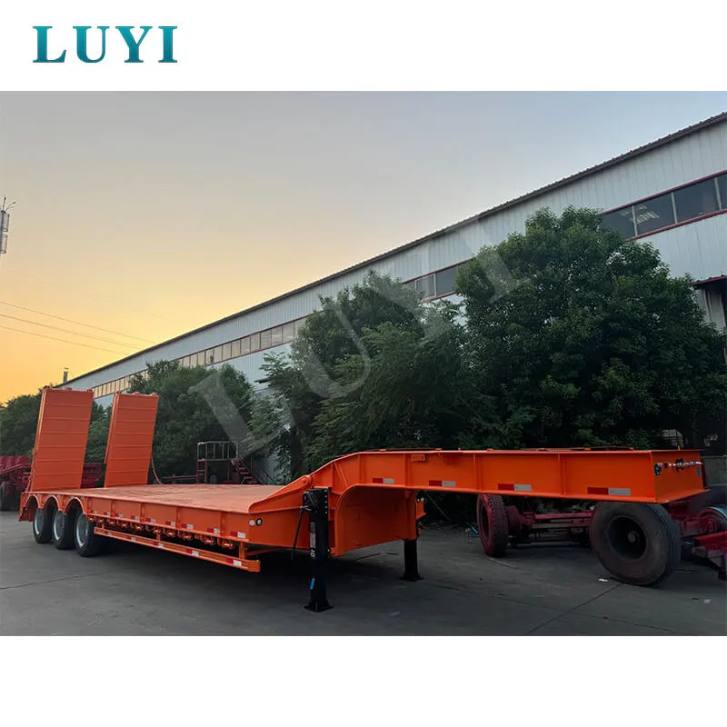 13-metre tri-axle low bed semi-trailer with a 60-ton load capacity
