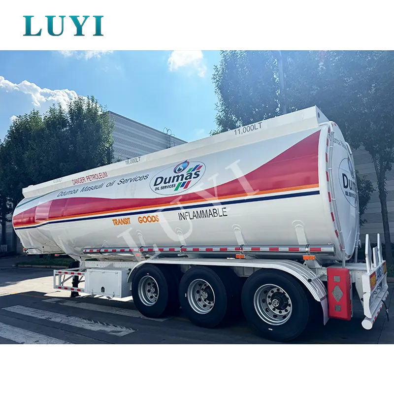 43,000-litre three-compartment European fuel tanker semi-trailer