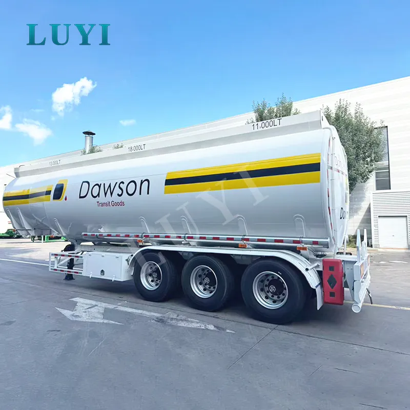 43,000-litre three-compartment European fuel tanker semi-trailer