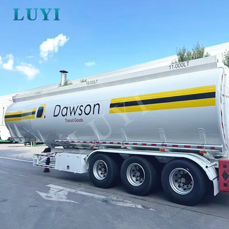 43,000-litre three-compartment European fuel tanker semi-trailer