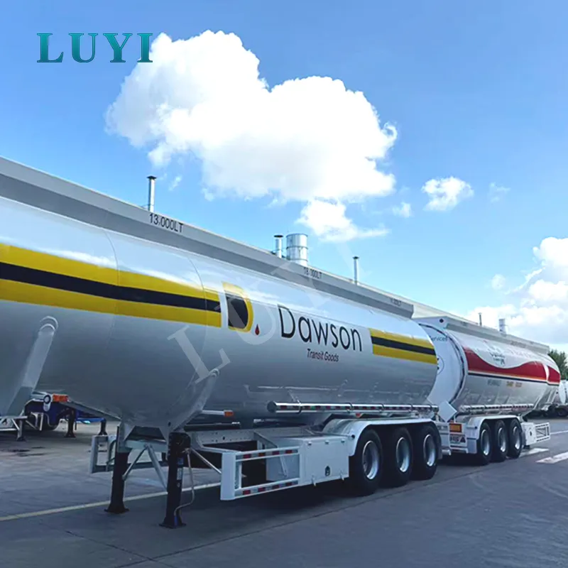 43,000-litre three-compartment European fuel tanker semi-trailer