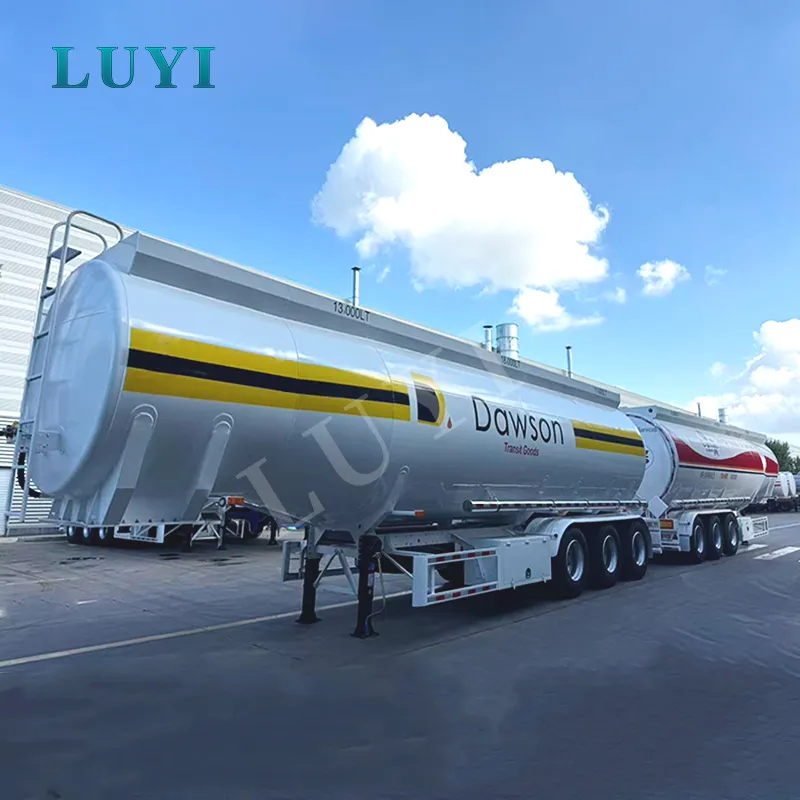 43,000-litre three-compartment European fuel tanker semi-trailer