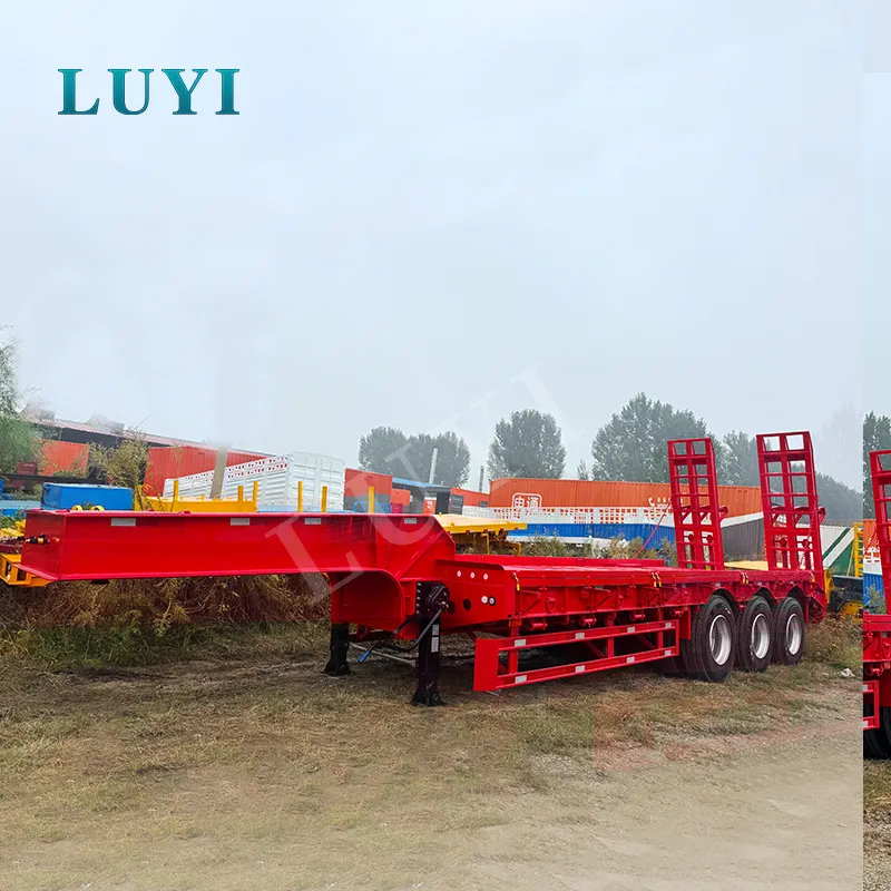 3-axis 11-meter low-bed semi-trailer