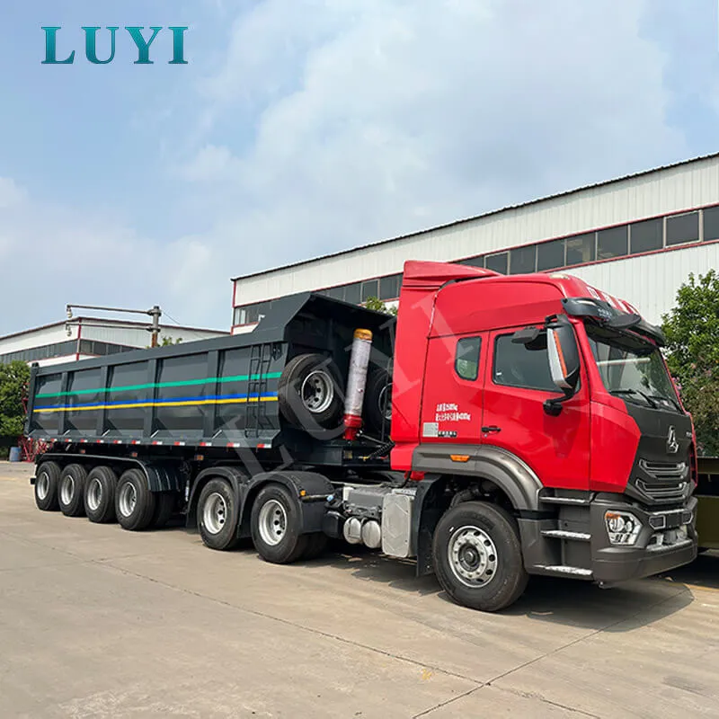 Rear tipper semi-trailers