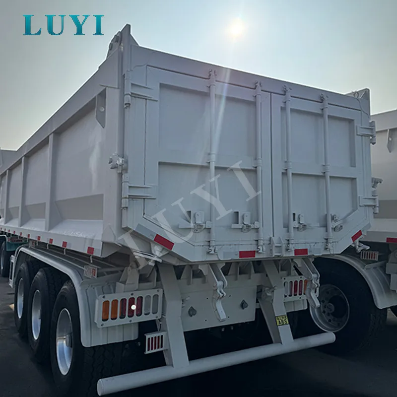 Rear tipper semi-trailers