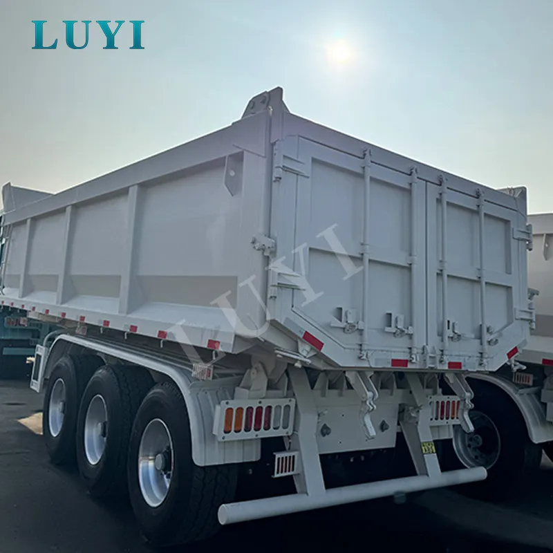 Rear tipper semi-trailers
