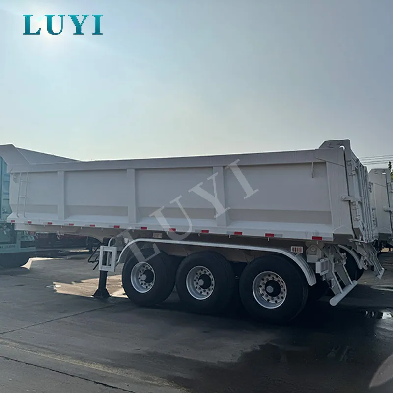 Rear tipper semi-trailers