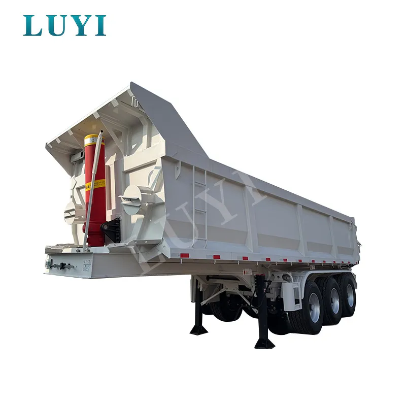 Rear tipper semi-trailers