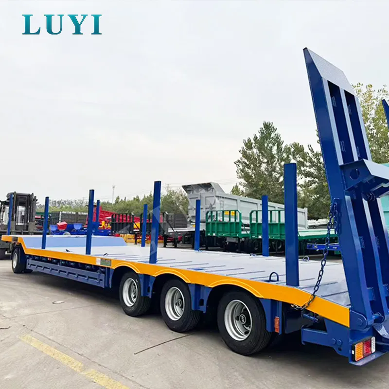 full suspension low bed semi-trailer