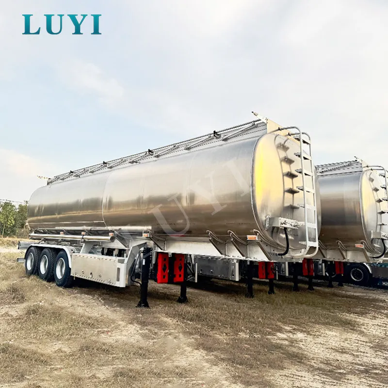48,000-liter tri-axle all-aluminum fuel tank semi-trailer