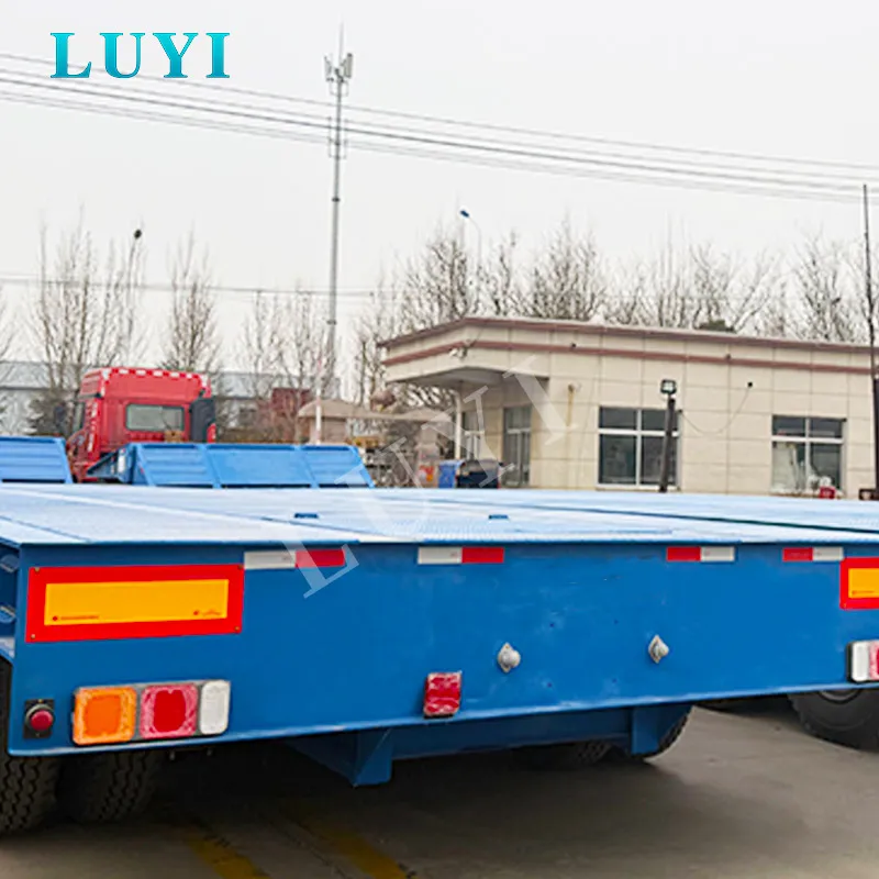 4 axle gooseneck low bed semi trailer