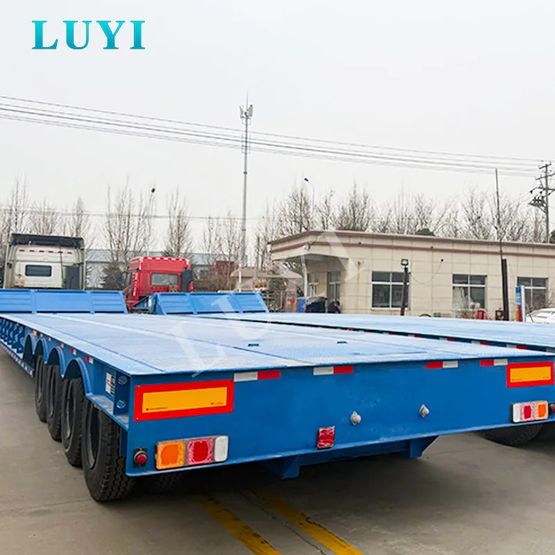 4 axle gooseneck low bed semi trailer