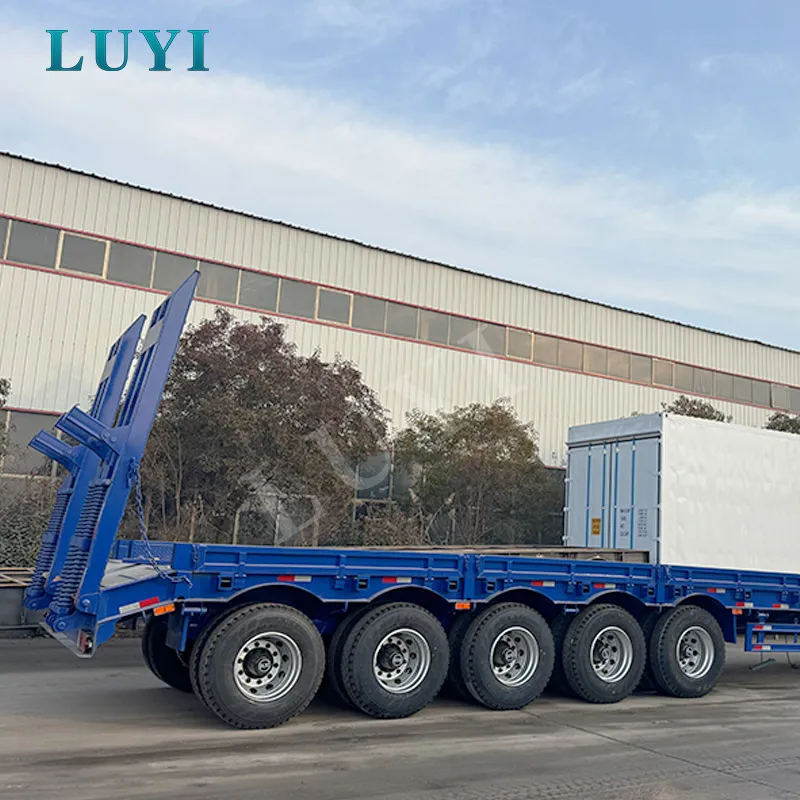 5-axle low flatbed semi-trailer