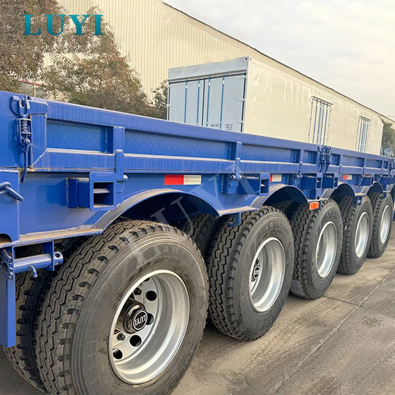 5-axle low flatbed semi-trailer
