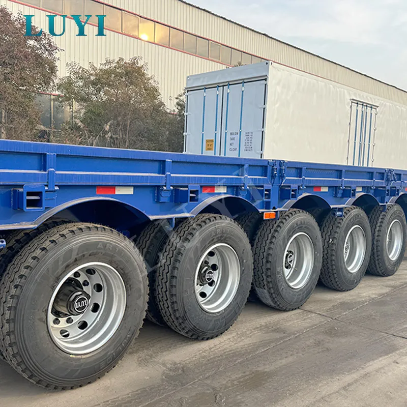 5-axle low flatbed semi-trailer