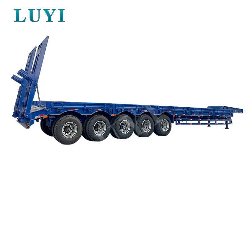 5-axle low flatbed semi-trailer