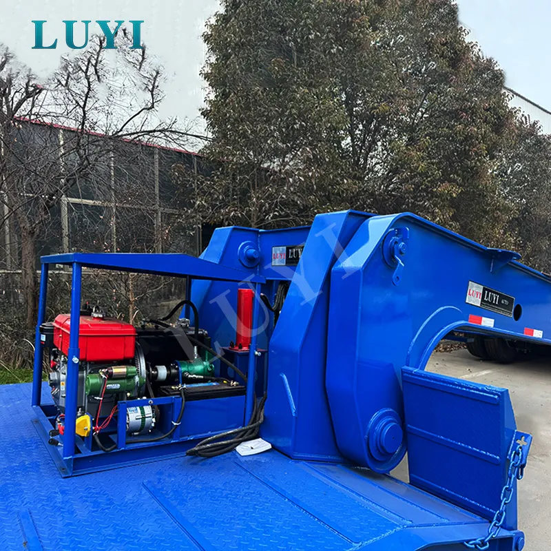 4-axle low flatbed semi-trailer