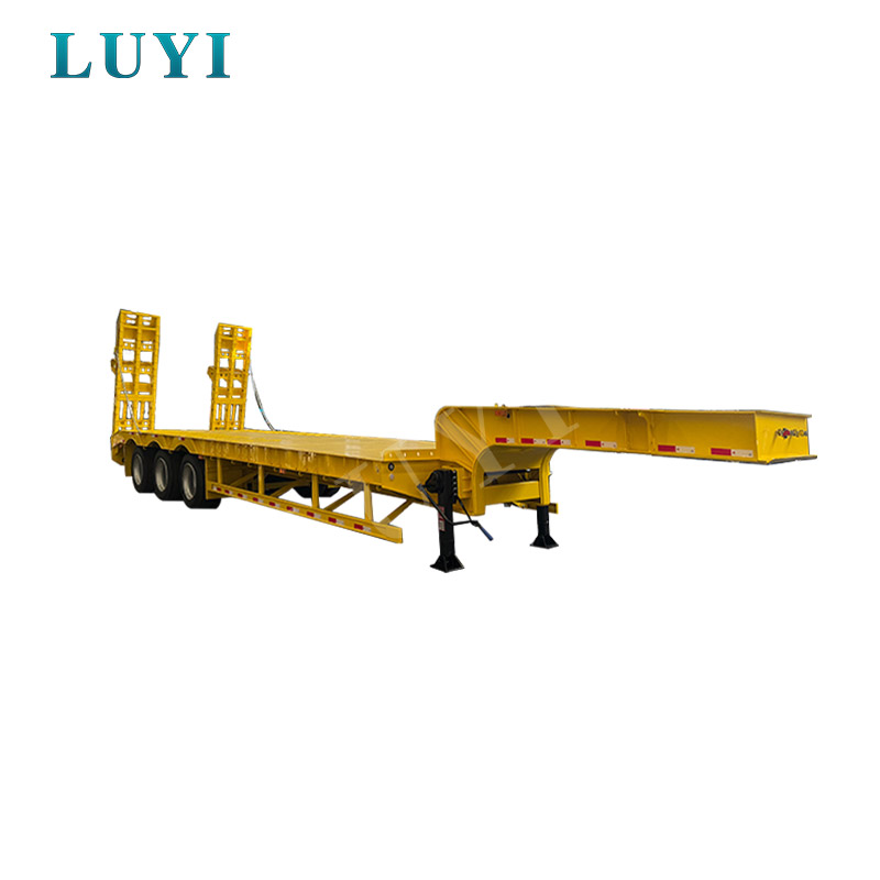 three axle low bed semi-trailer