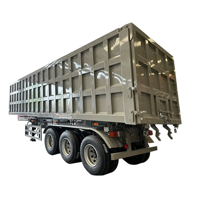 three-axle dump semi-trailer