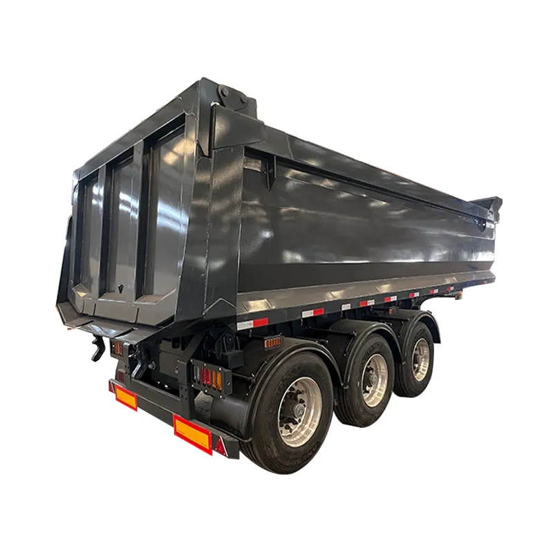 3‑axle rear‑tipping semi‑trailer