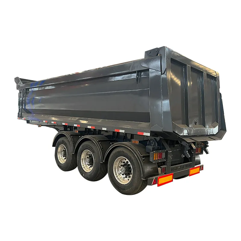 3‑axle rear‑tipping semi‑trailer