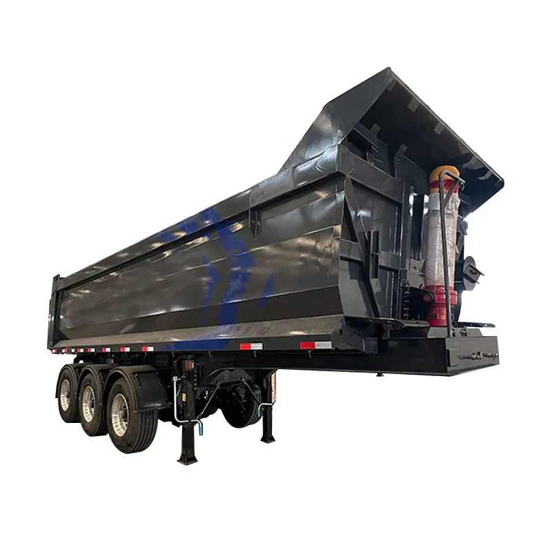 3‑axle rear‑tipping semi‑trailer