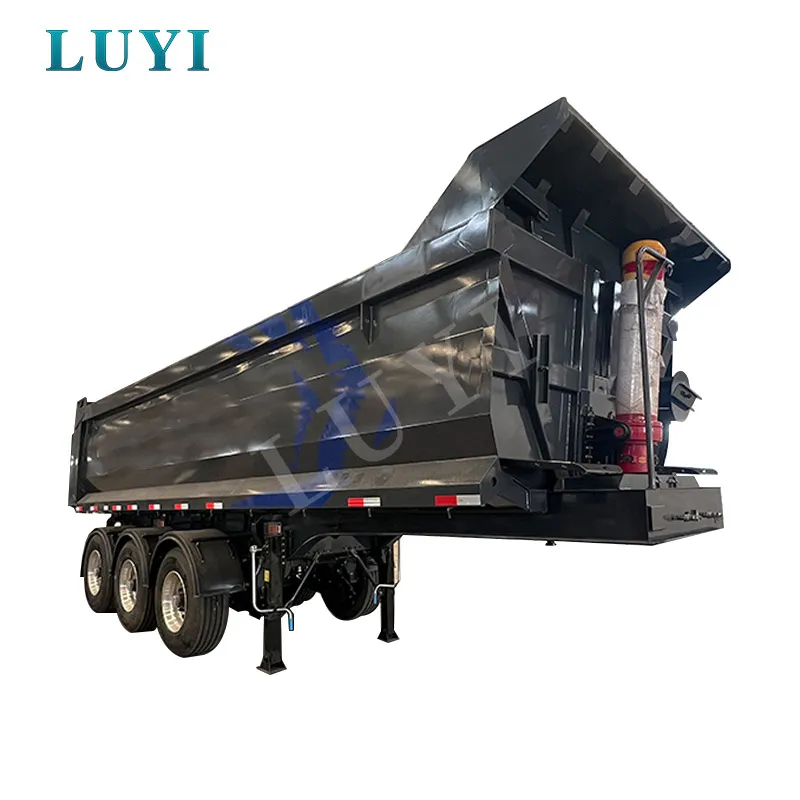 3‑axle rear‑tipping semi‑trailer