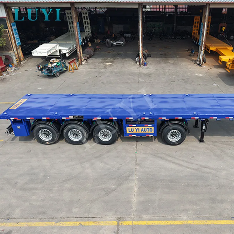 3 axle flatbed semi trailers