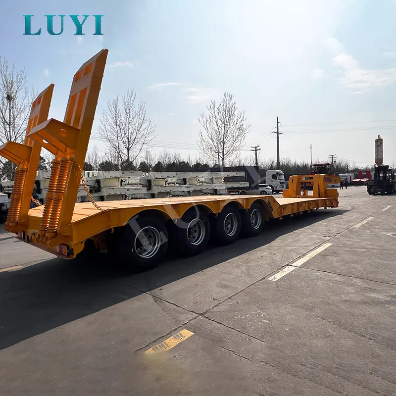 4-axle removable gooseneck lowbed semi-trailer