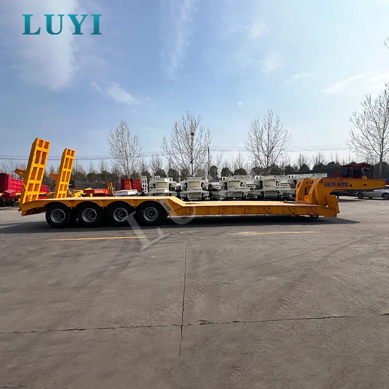 4-axle removable gooseneck lowbed semi-trailer