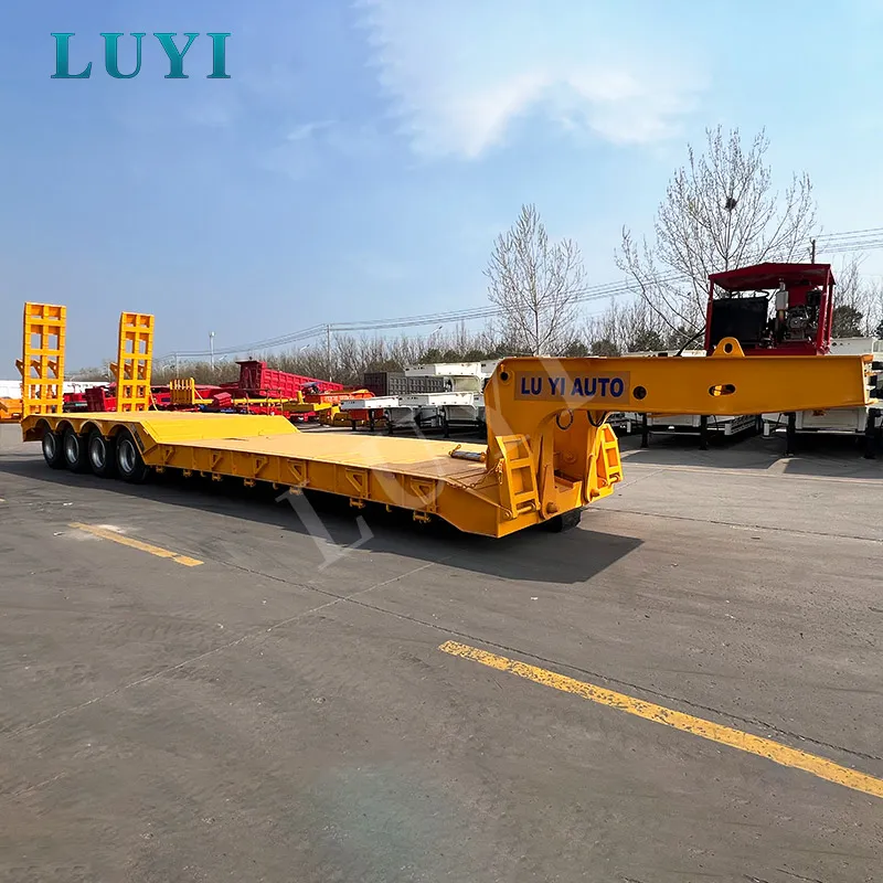 4-axle removable gooseneck lowbed semi-trailer