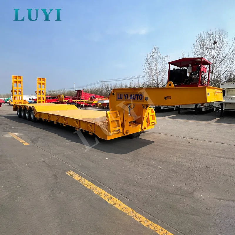 4-axle removable gooseneck lowbed semi-trailer